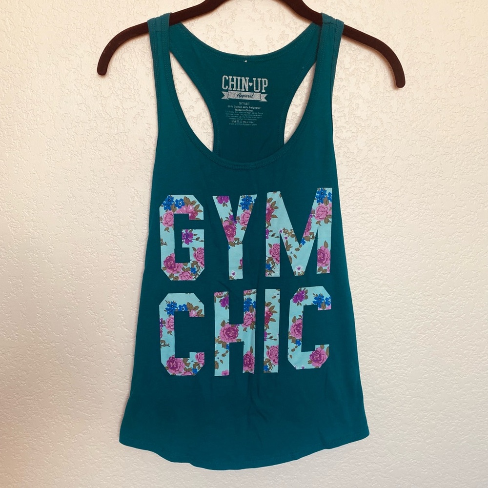 Gym Chic Floral Racerback